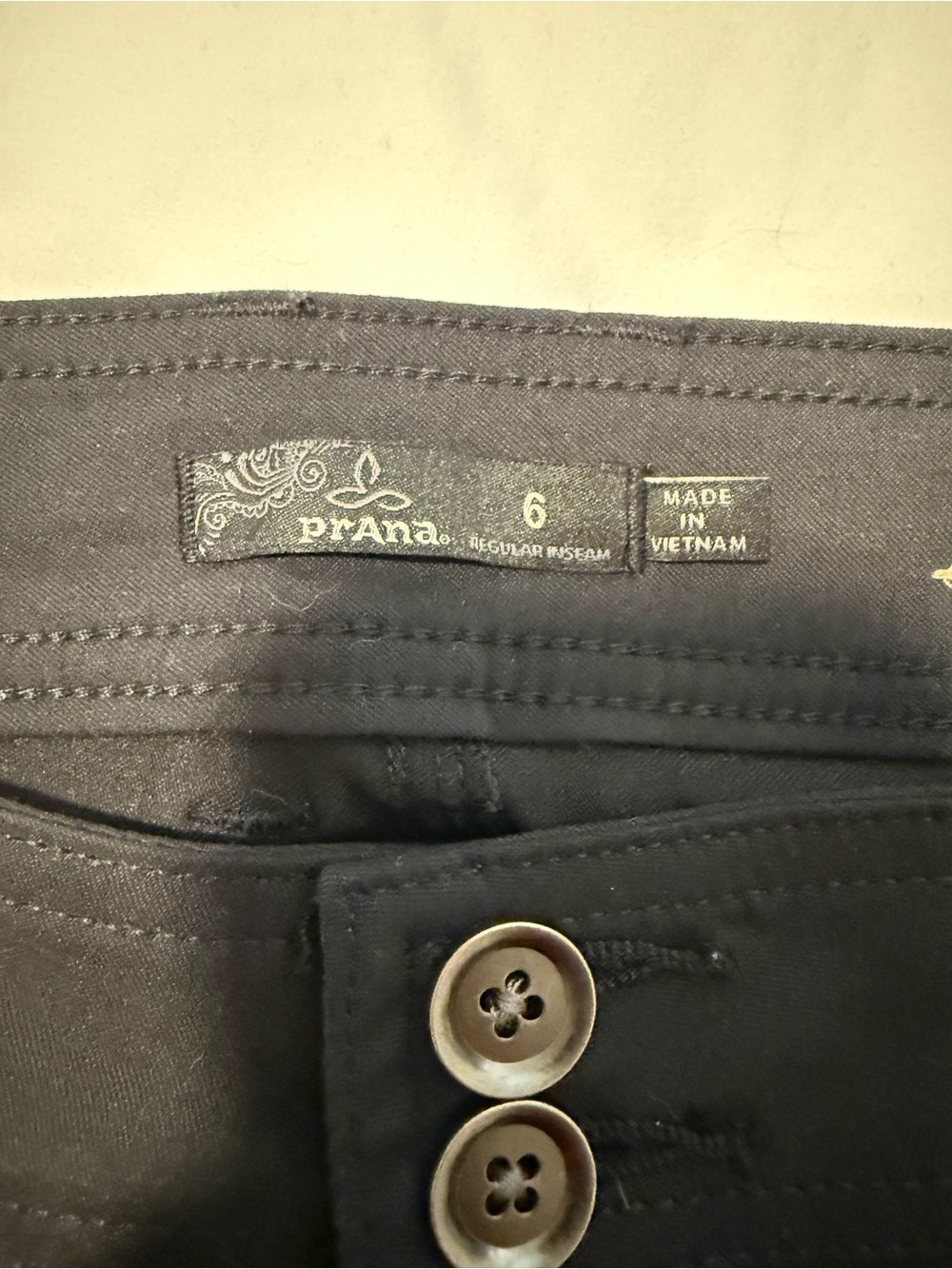 Prana Halle Women’s Black Pants Size 6 - Picture 3 of 12
